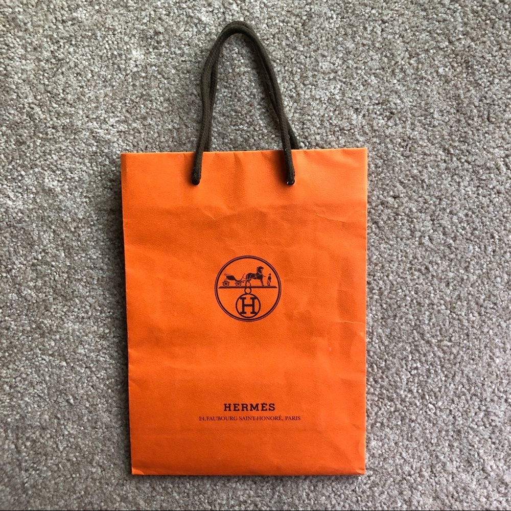 Hermès Orange Shopping Bag